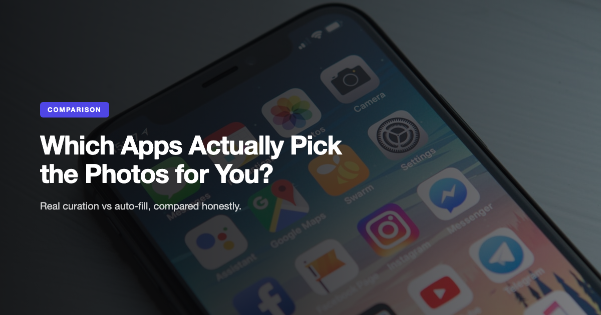 Which Photo Book Apps Actually Pick the Photos for You? (2026)