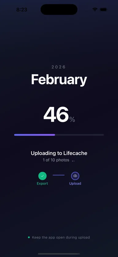Upload photos from phone to AI photo book maker