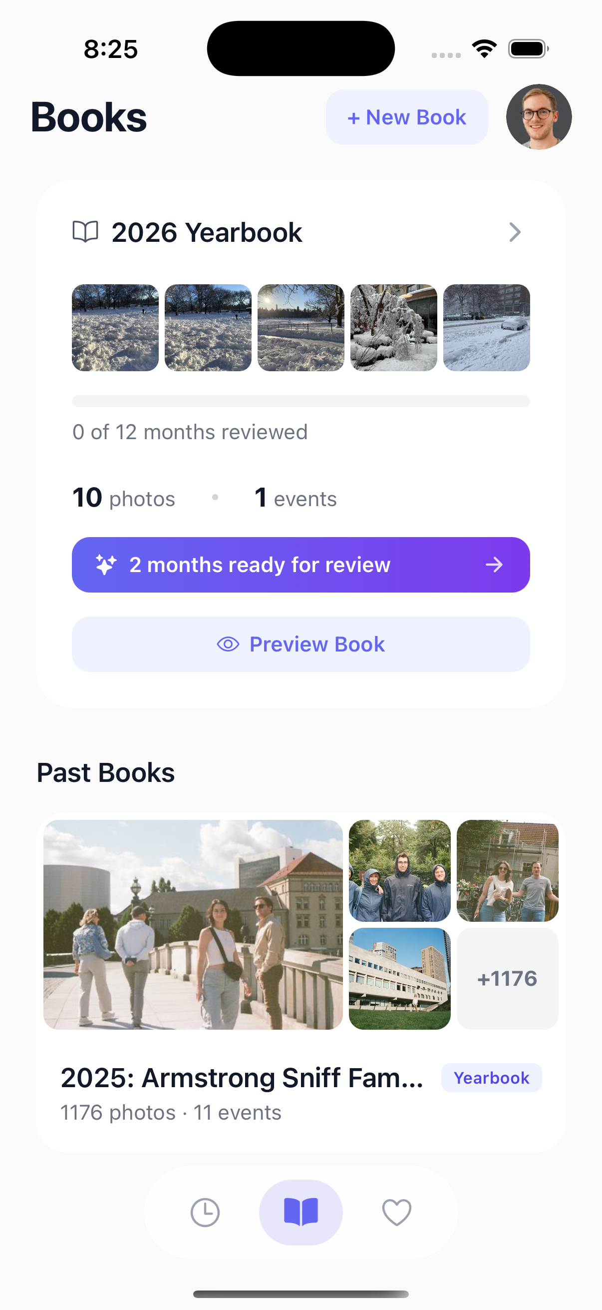 LifeCache yearbook overview for personalized gift