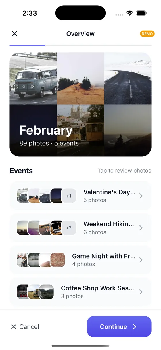 LifeCache iOS — Month Review